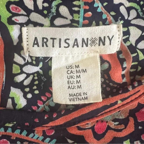 Colorful Paisley Sleeveless Dress - Picture 5 of 5